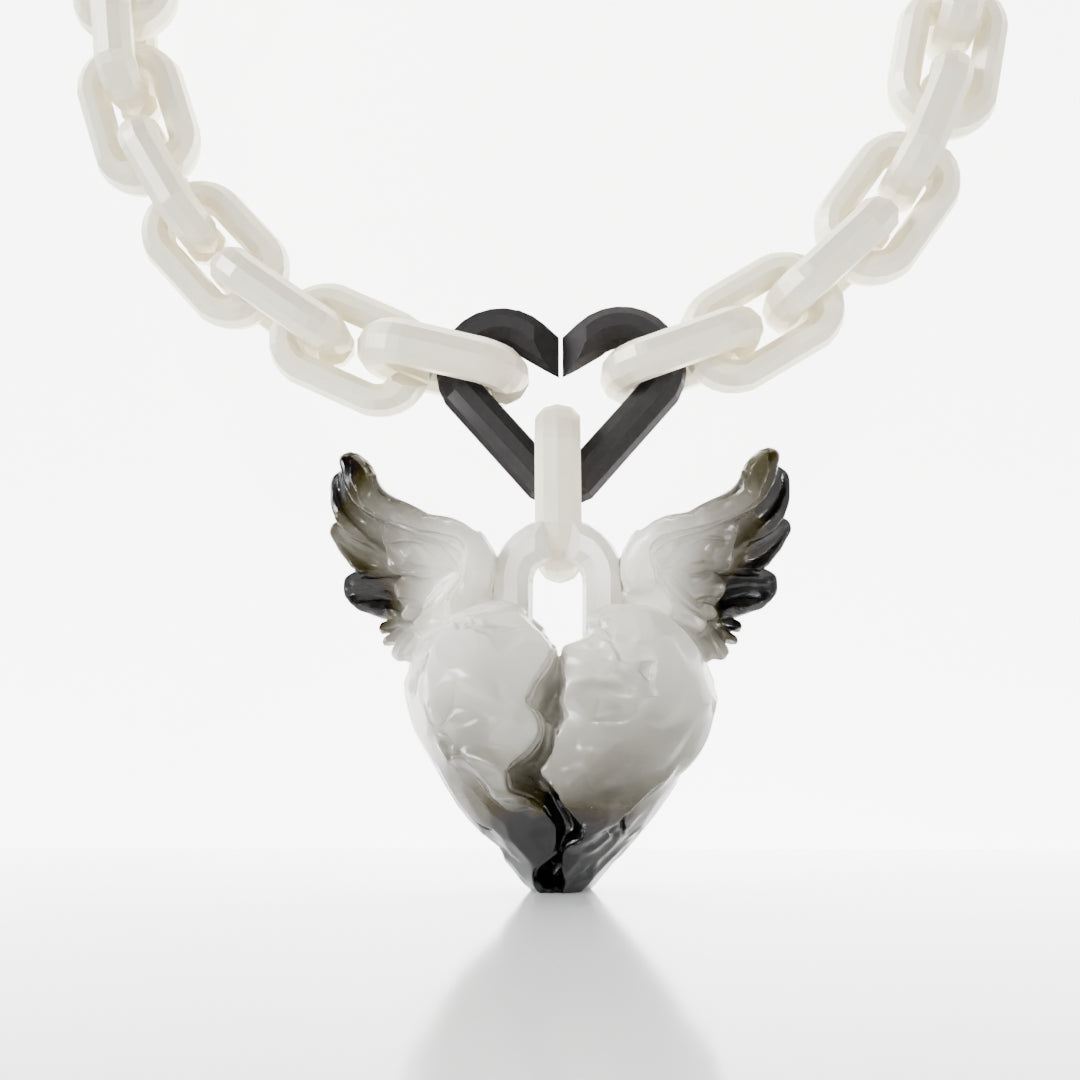 FALLING ANGEL Necklace | Pearl (3 in 1)