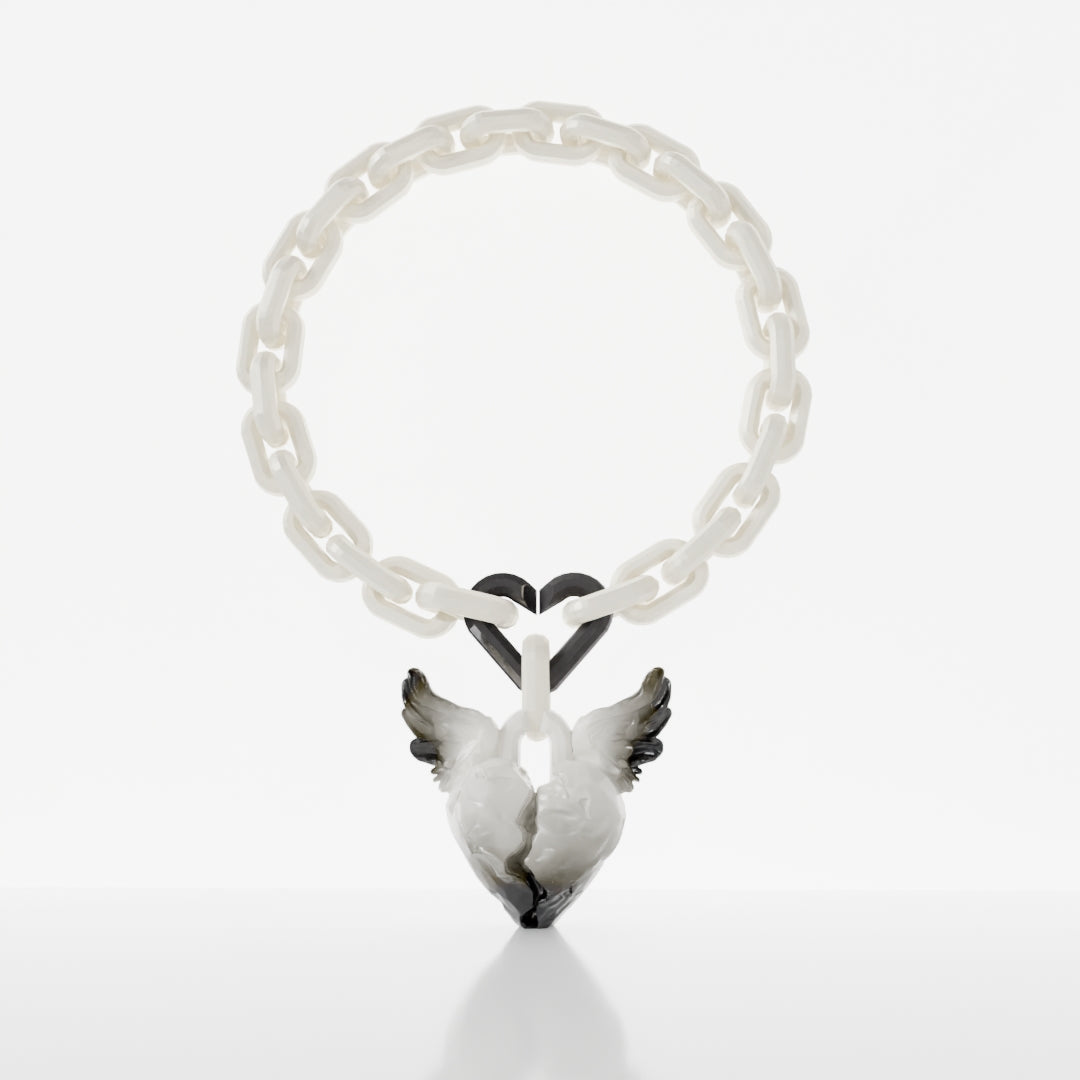 FALLING ANGEL Necklace | Pearl (3 in 1)