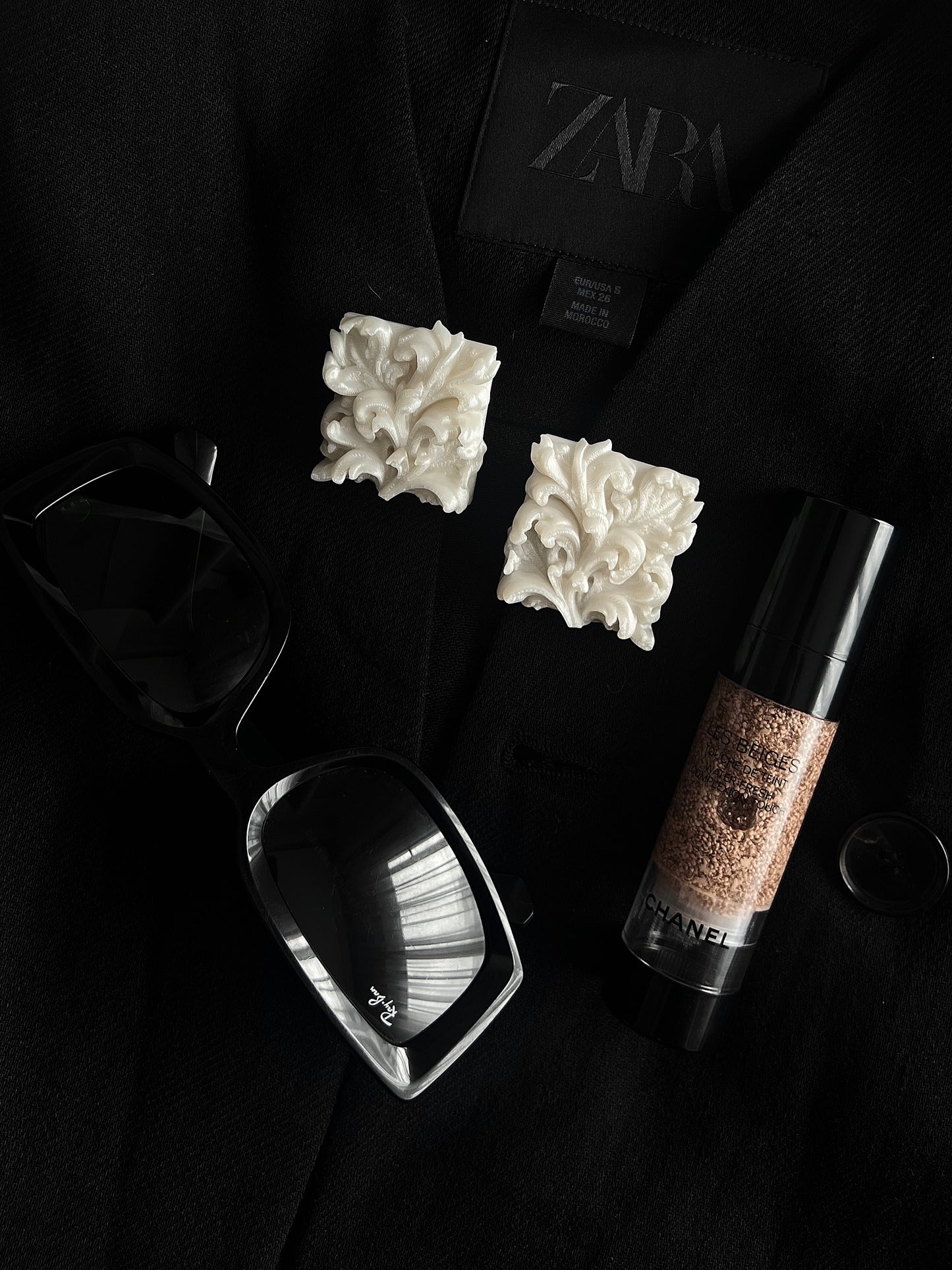 Acanthus Earrings | Pearl