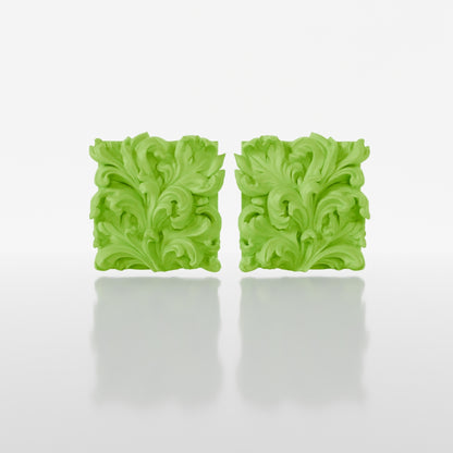 Acanthus Earrings | Green