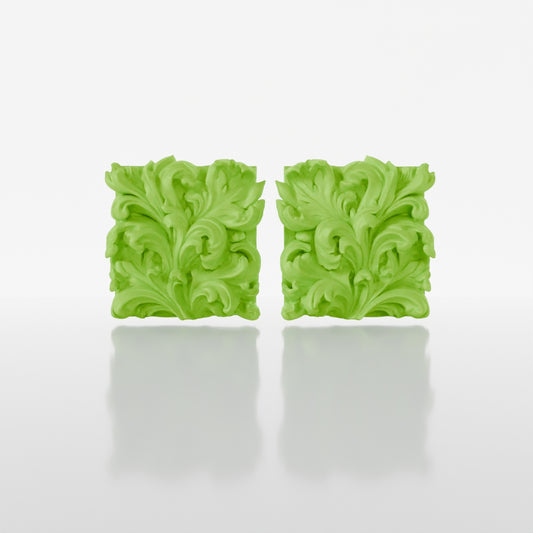 Acanthus Earrings | Green