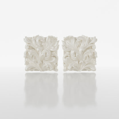 Acanthus Earrings | Pearl