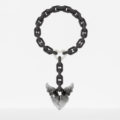 FALLING ANGEL Necklace | Black (3 in 1)