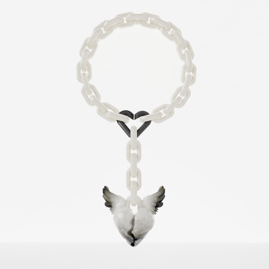 FALLING ANGEL Necklace | Pearl (3 in 1)