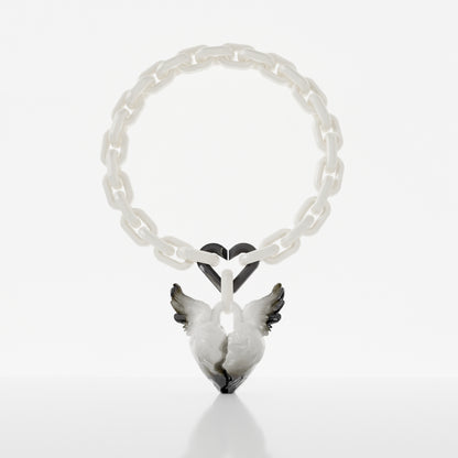 FALLING ANGEL Necklace | Pearl (3 in 1)