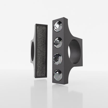 THE BAR DUO rings | Black