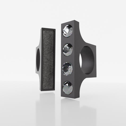 THE BAR DUO rings | Black